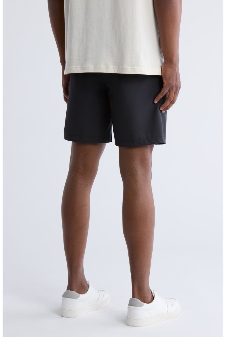 8-Inch Solid Flat Front Golf Shorts, Alternate, color, CAVIAR