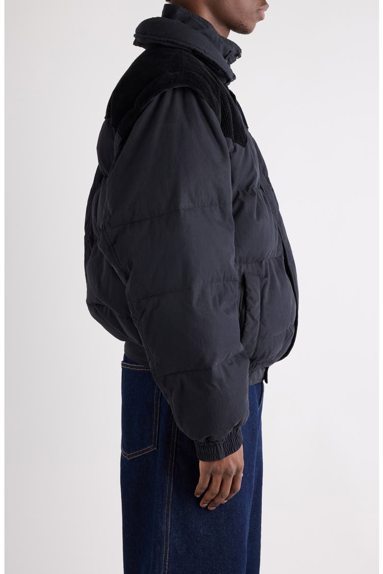 Dawson Down Convertible Jacket, Alternate, color, FADED BLACK