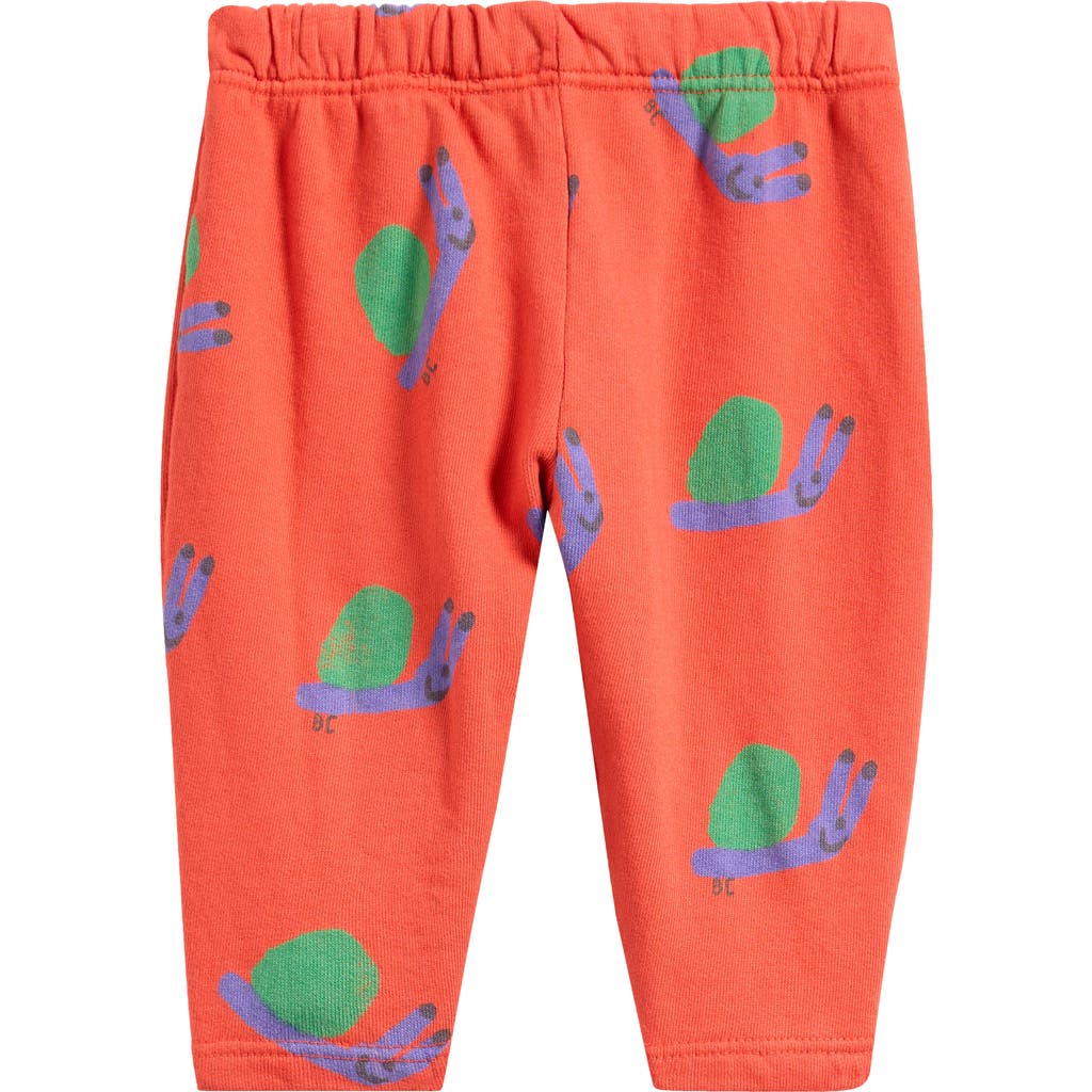 Bobo Choses Funny Snail Graphic Joggers In Red