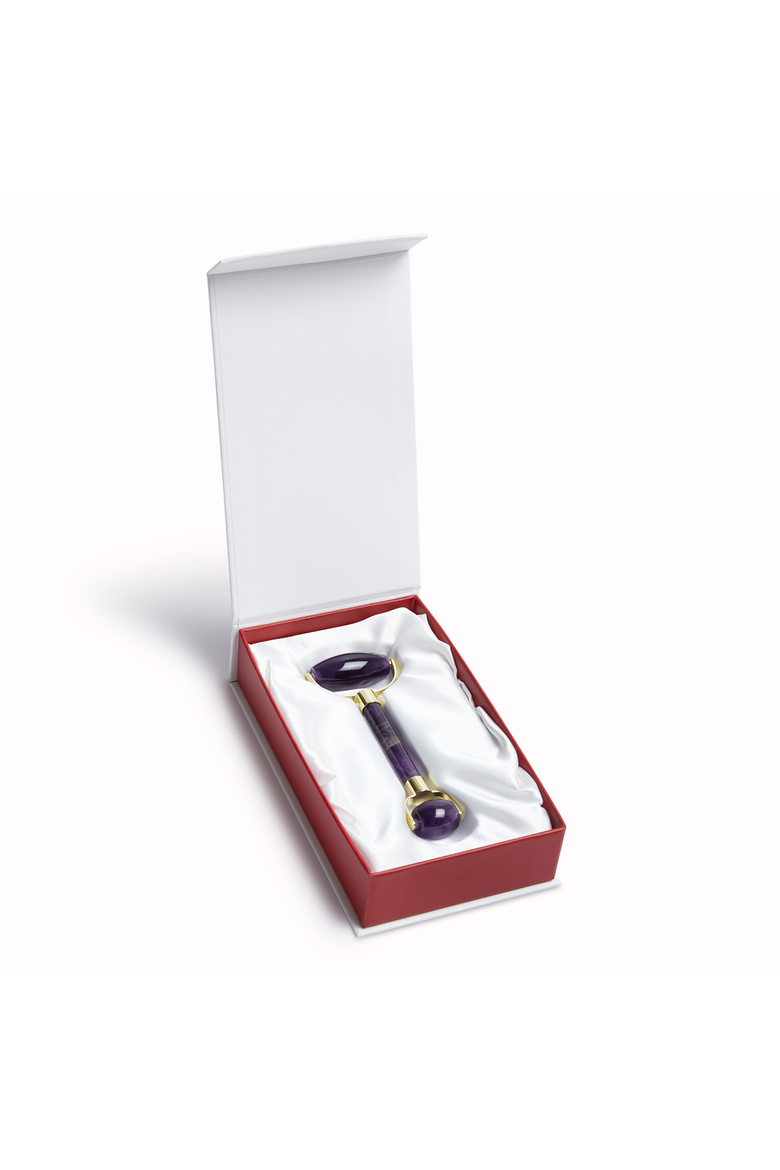 Premium Amethyst Facial Roller, Alternate, color, Purple