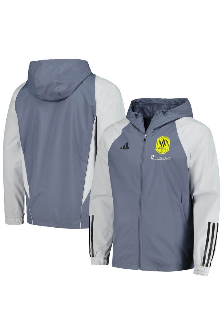 adidas Men's adidas Gray Nashville SC 2024 All-Weather Full-Zip