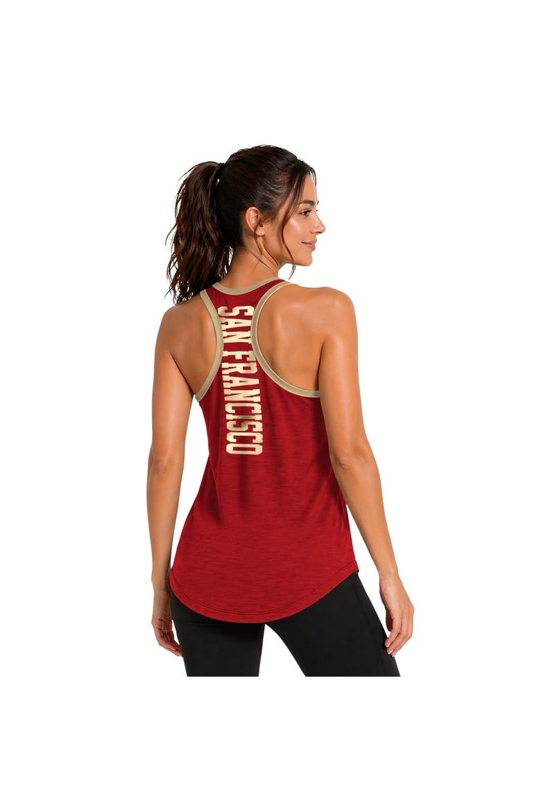 Women's G-III 4Her by Carl Banks Scarlet San Francisco 49ers Tater II Racerback Tank Top, Alternate, color, Scarlet