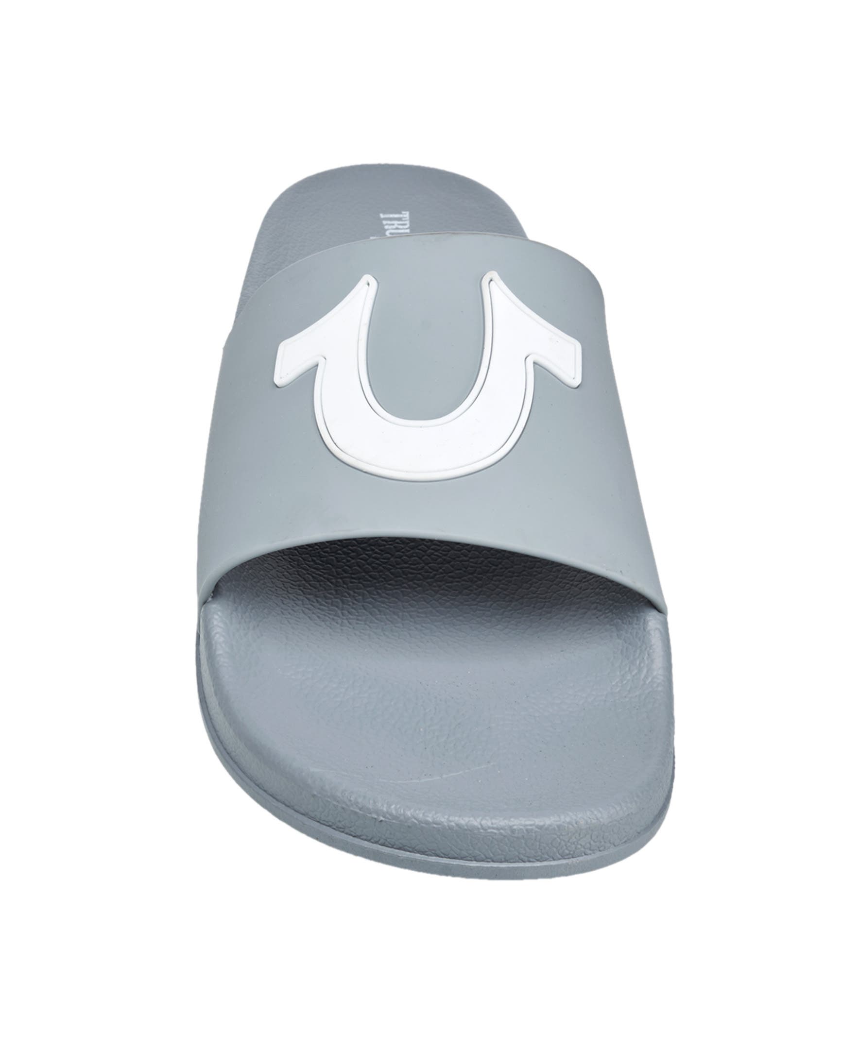 True Religion 112 Logo Slide, Alternate, color, Gray