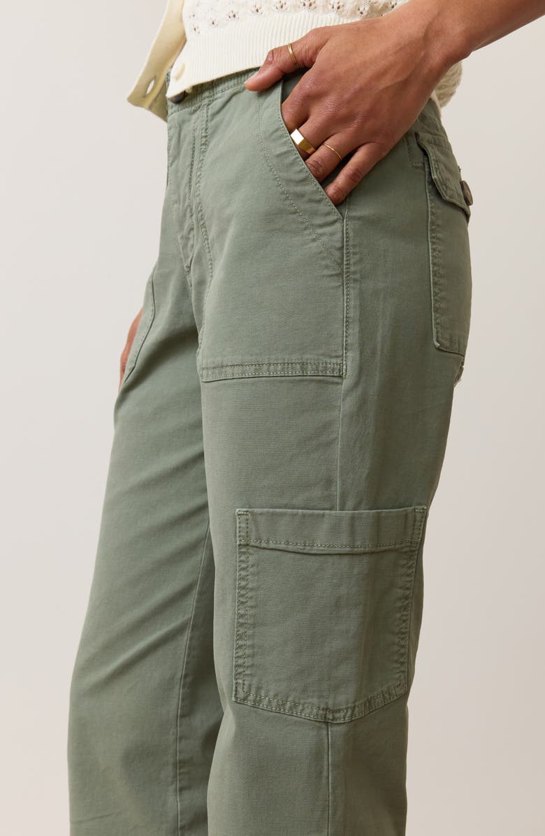 Marine Layer Aria Straight Leg Cargo Pants, Alternate, color, Vintage Olive