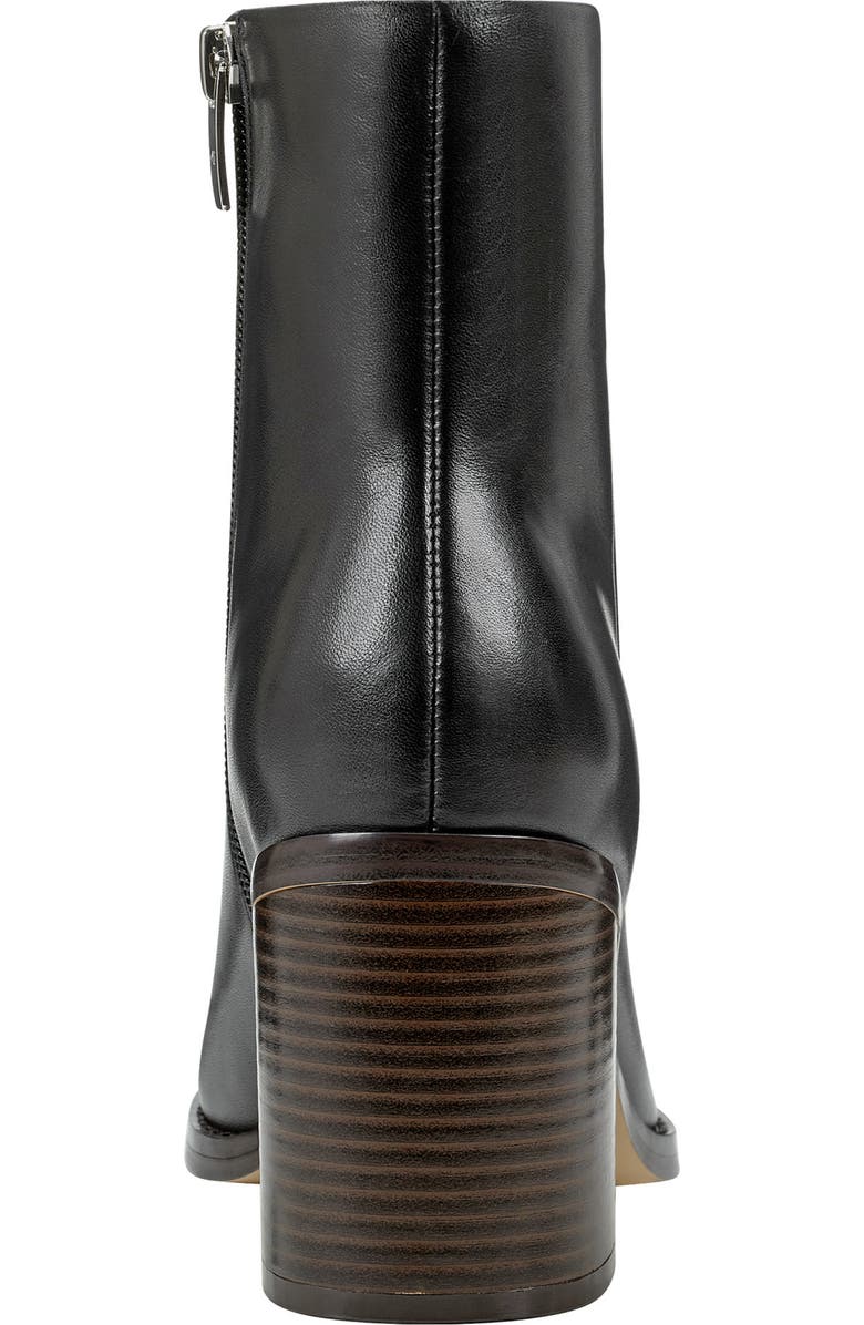 Marc Fisher Block Heel Bootie, Alternate, color, Black