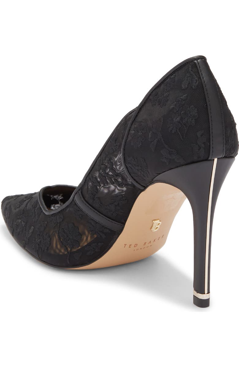 Ted Baker London Camilla Pointed Toe Pump, Alternate, color, Black Wisteria Trail
