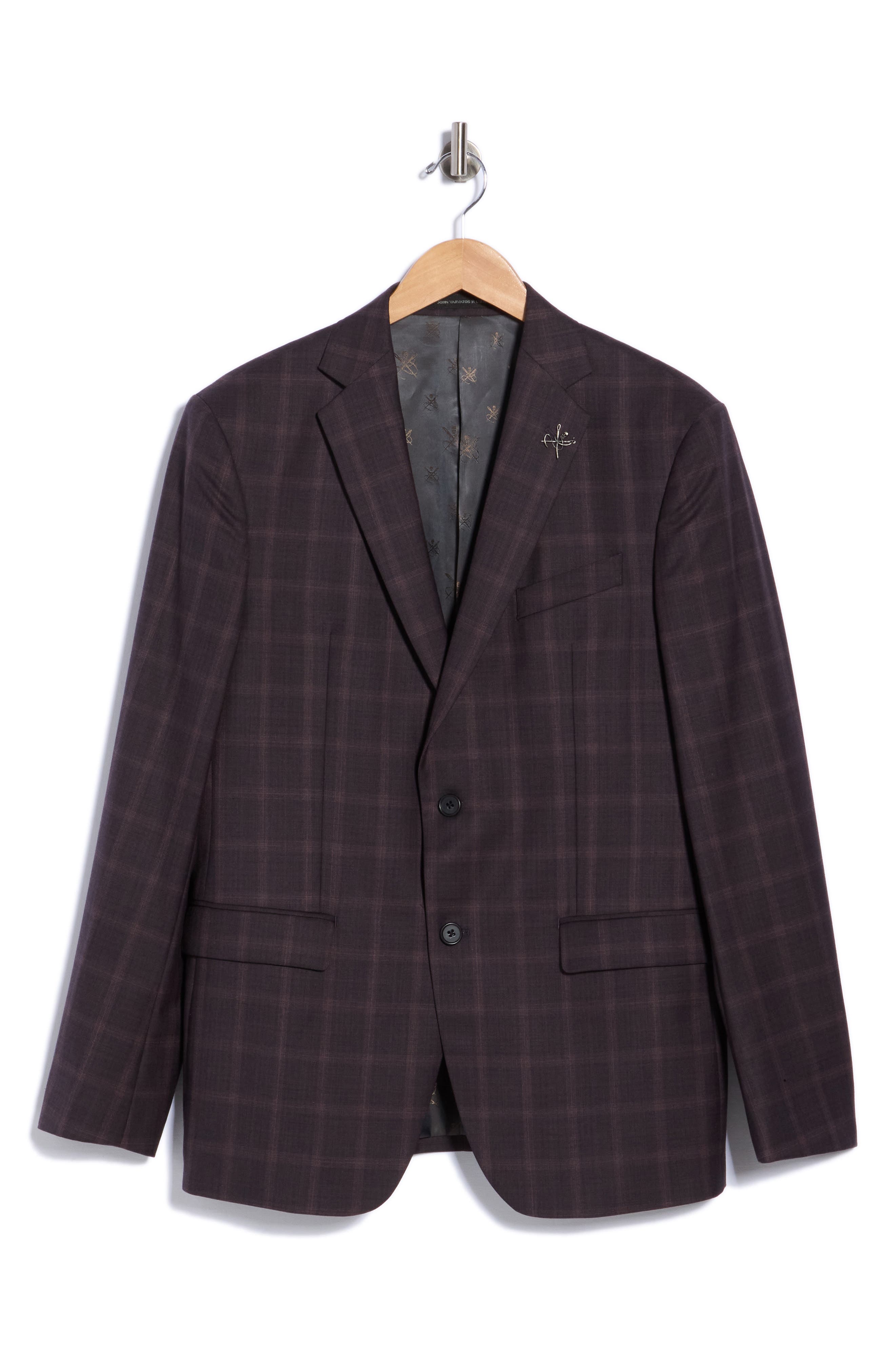 Check Wool Blend Sport Coat