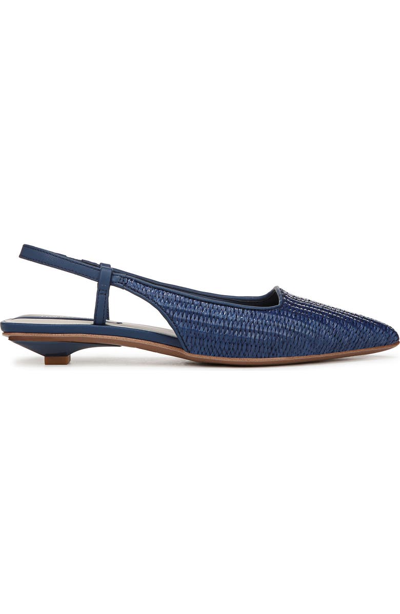 Franco Sarto Palmira Slingback Pointed Toe Pump - Wide Width Available, Alternate, color, Navy