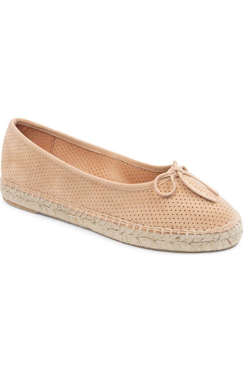patricia green Sydney Ballet Flat, Main, color, Natural Perforated Suede
