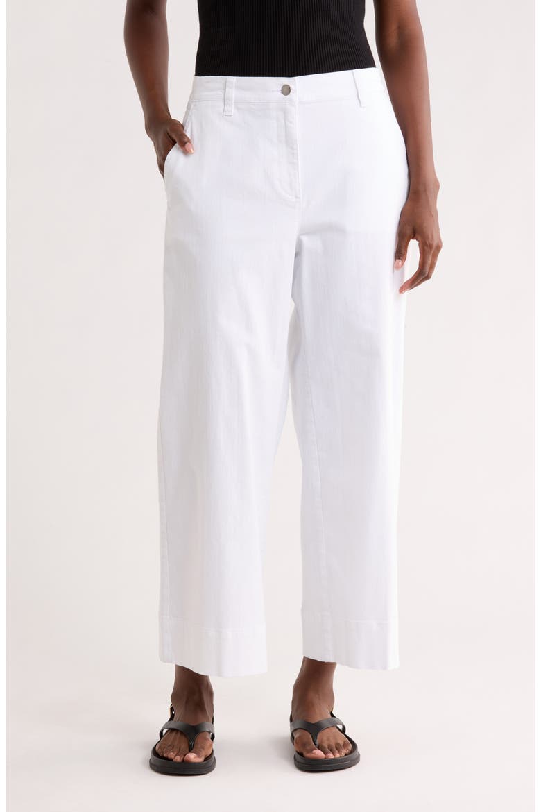 Ankle Wide Leg Pants, Main, color, WHITE
