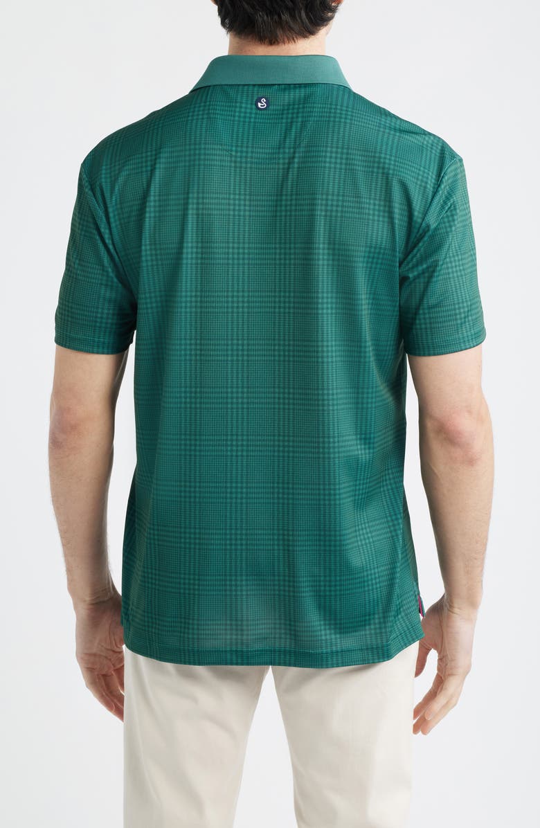 Swannies Bobby Check Performance Golf Polo, Alternate, color, Forest