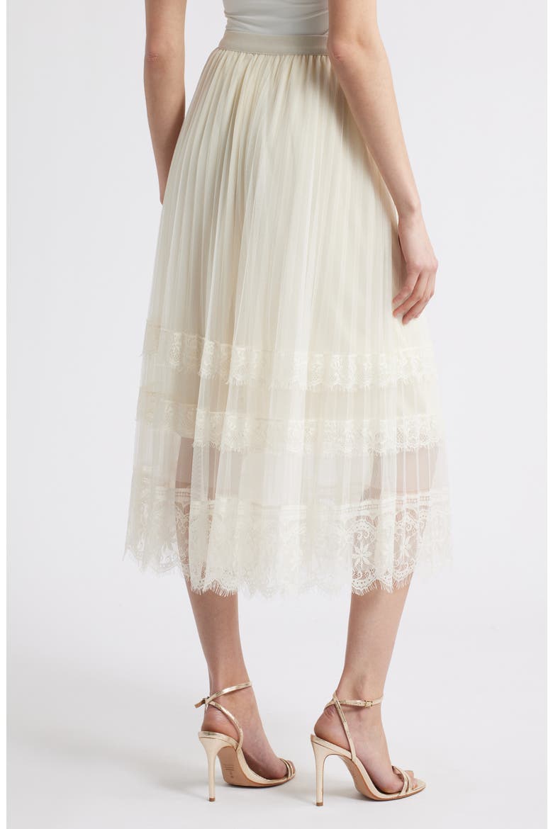 Tove Lace Tulle Skirt, Alternate, color, IVORY