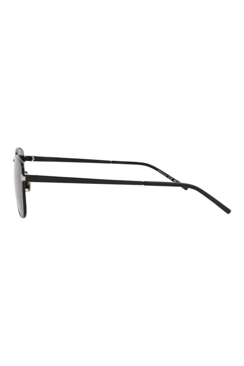 52mm Square Sunglasses, Alternate, color, BLACK BLACK BLACK