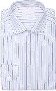 Eton Slim Fit Stripe Dress Shirt
