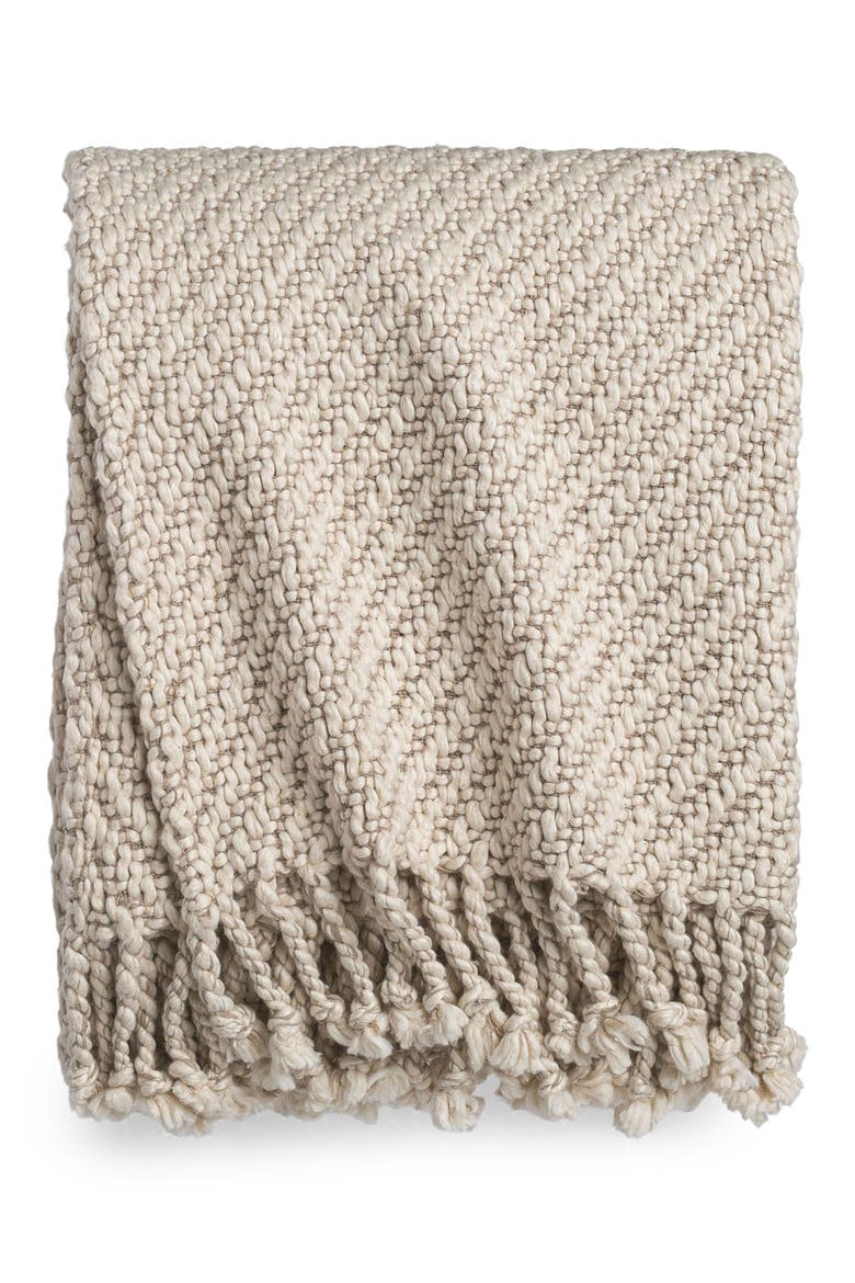 Cloud Knit Throw Blanket, Main, color, BEIGE