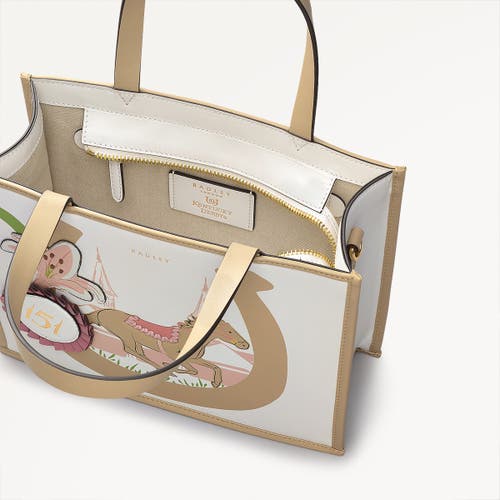 Radley Kentucky Derby Ss25 Small Open Top Satchel Bag In Chalk
