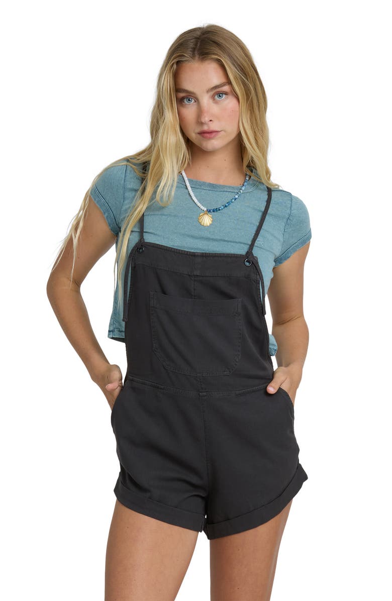 Billabong Wild Pursuit Short Overalls, Alternate, color, Off Black