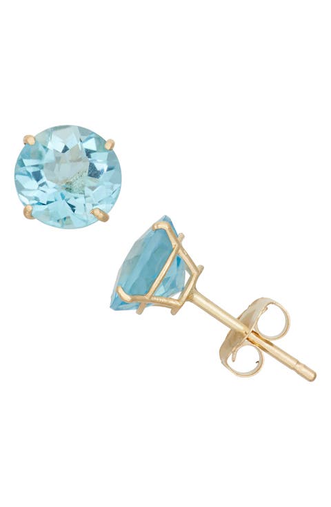 Amethyst Stud Earrings