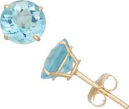 FUZION CREATIONS Amethyst Stud Earrings