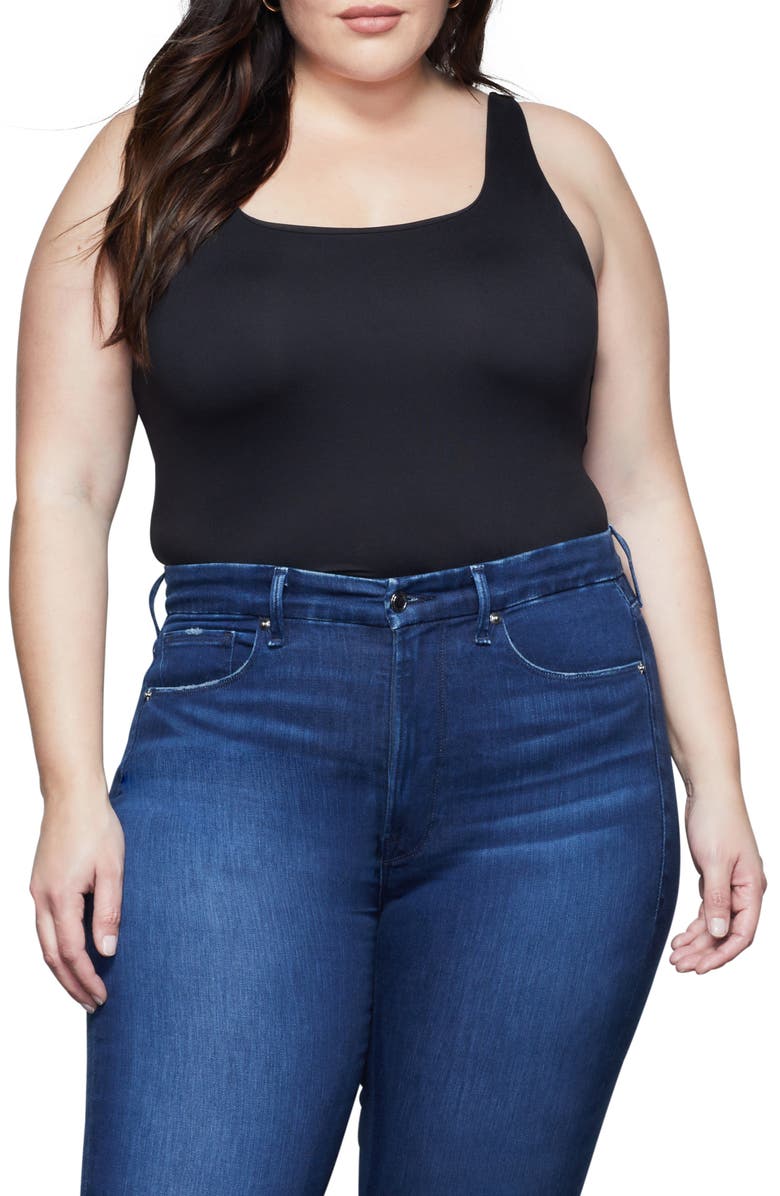 Good American Good Waist Raw Hem Crop Skinny Jeans | Nordstromrack