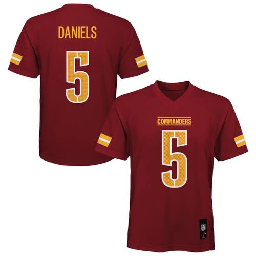 Outerstuff Kids' Preschool  Jayden Daniels Burgundy Washington Commanders Replica Player Jersey