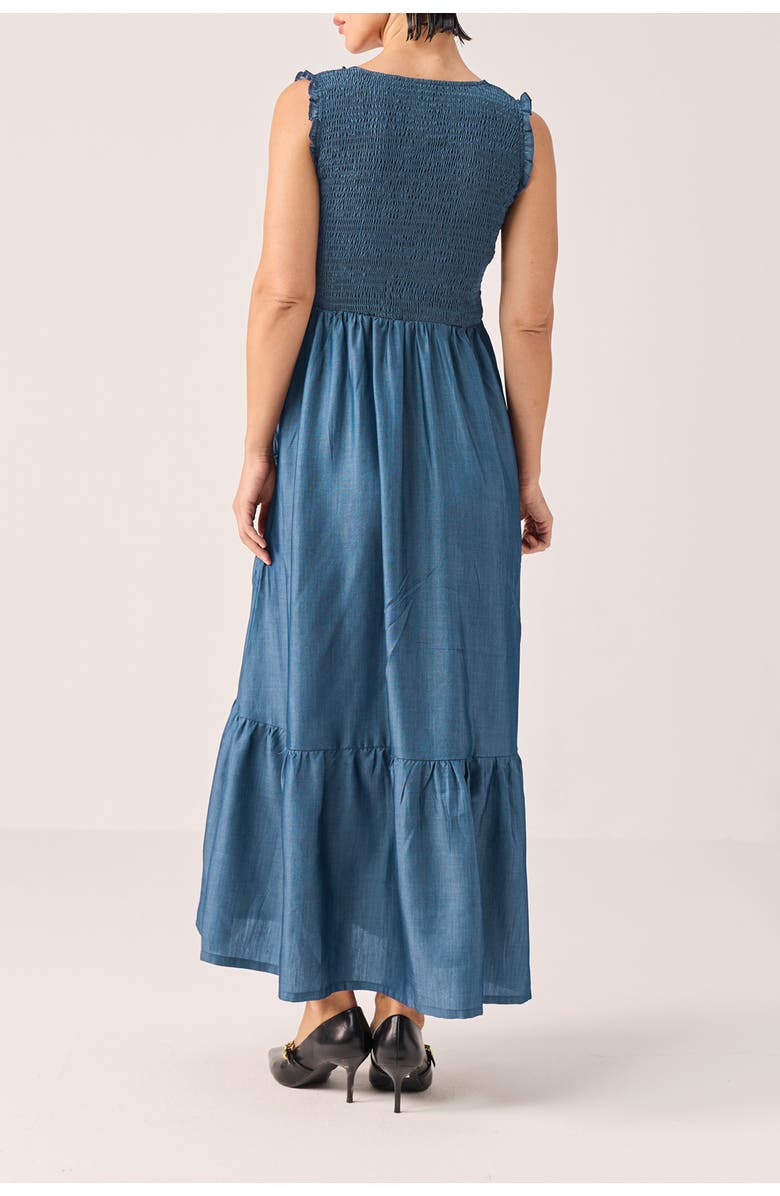 Reistor The Smocked Maxi Dress, Alternate, color, Ultramarine Blue