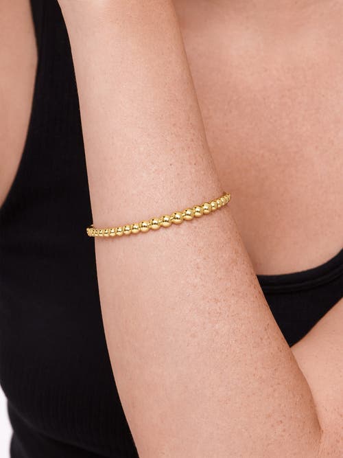 Devata Beaded Ball Bangle Bracelet In Gold