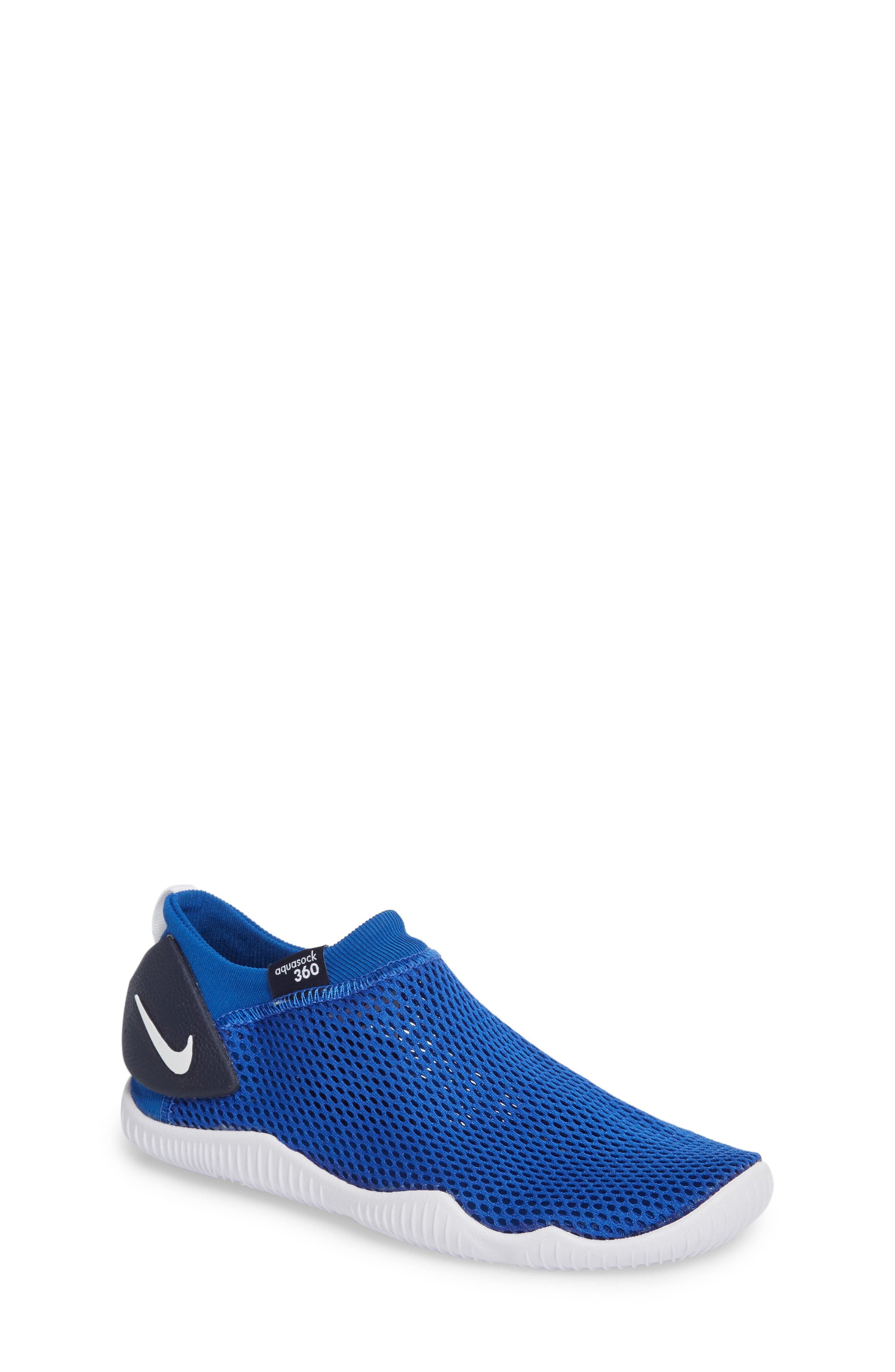 Aquasock 360 Water Friendly Slip-On, Main, color, GAME ROYAL/ WHITE/ OBSIDIAN