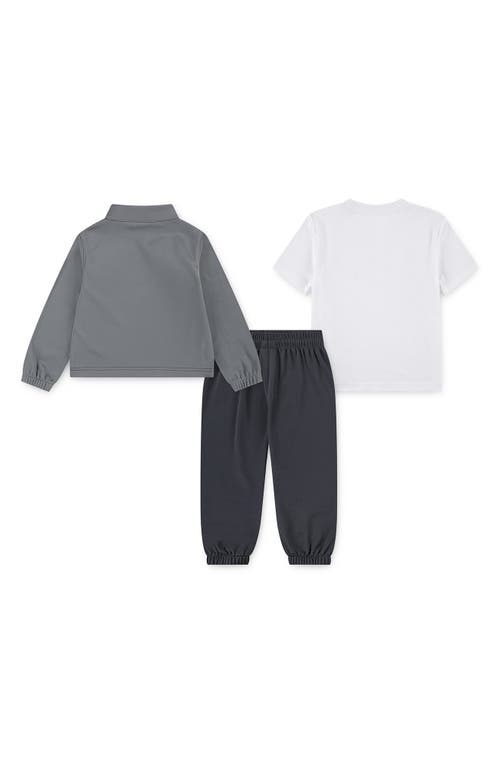 Nike Kids' Propus T-shirt, Track Jacket & Joggers Set In Gray