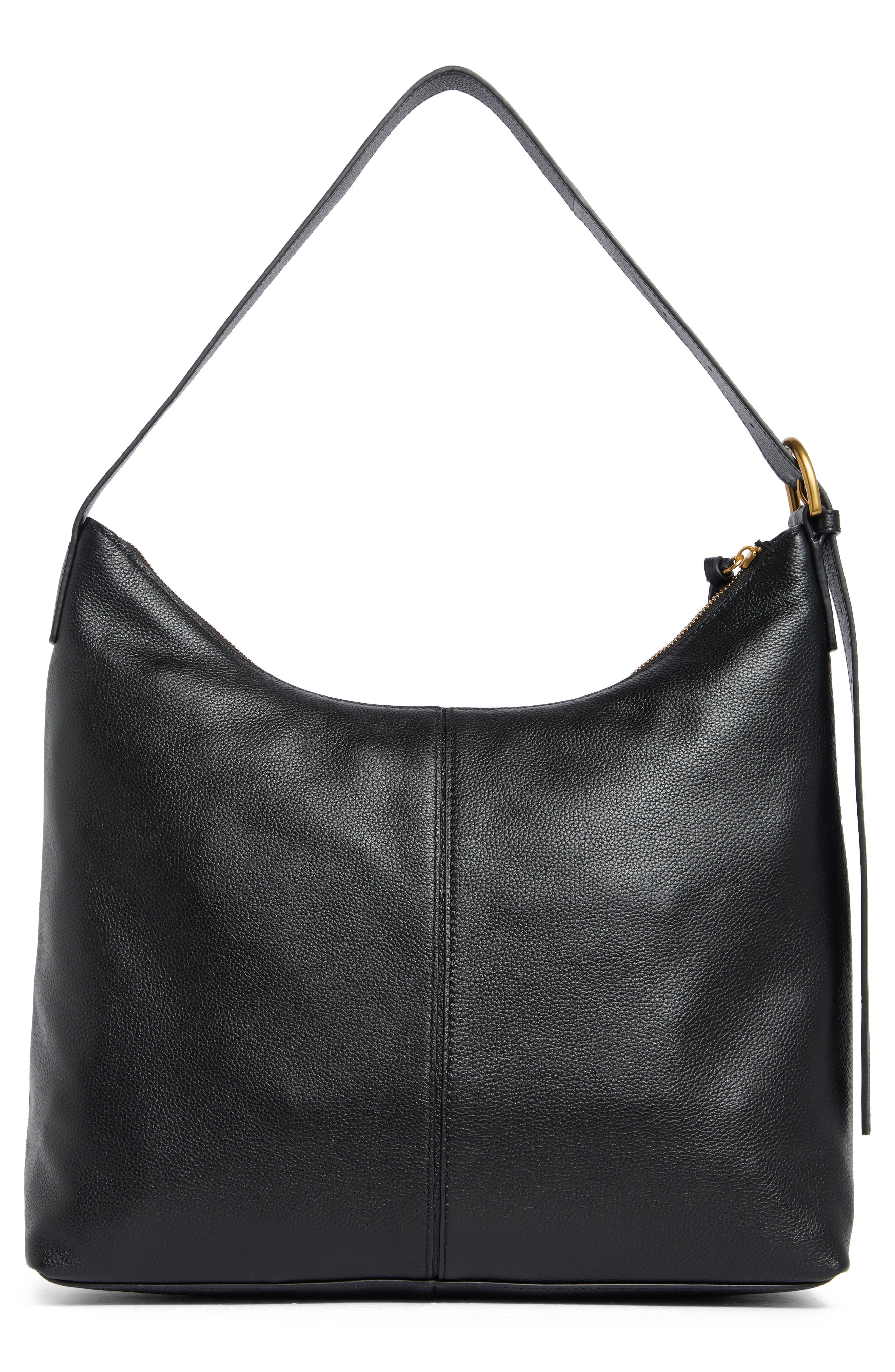 rag & bone Williamsburg Hobo Shoulder Bag, Alternate, color, Black