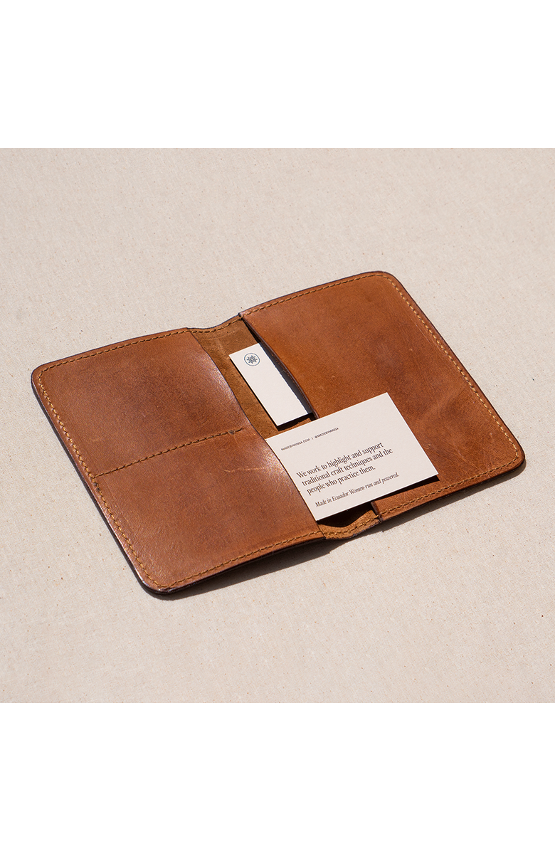 Minga Leather Passport Holder, Alternate, color, Brown