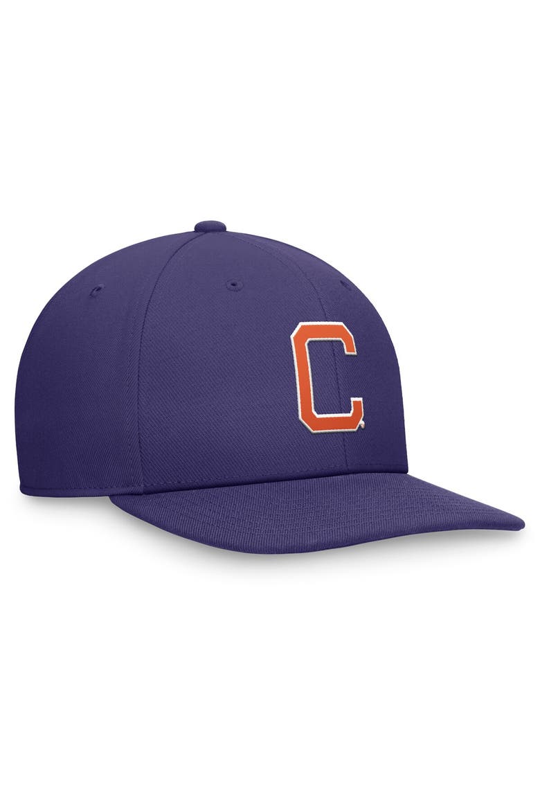Men's Nike Purple Clemson Tigers Primetime Pro Snapback Hat, Alternate, color, Purple