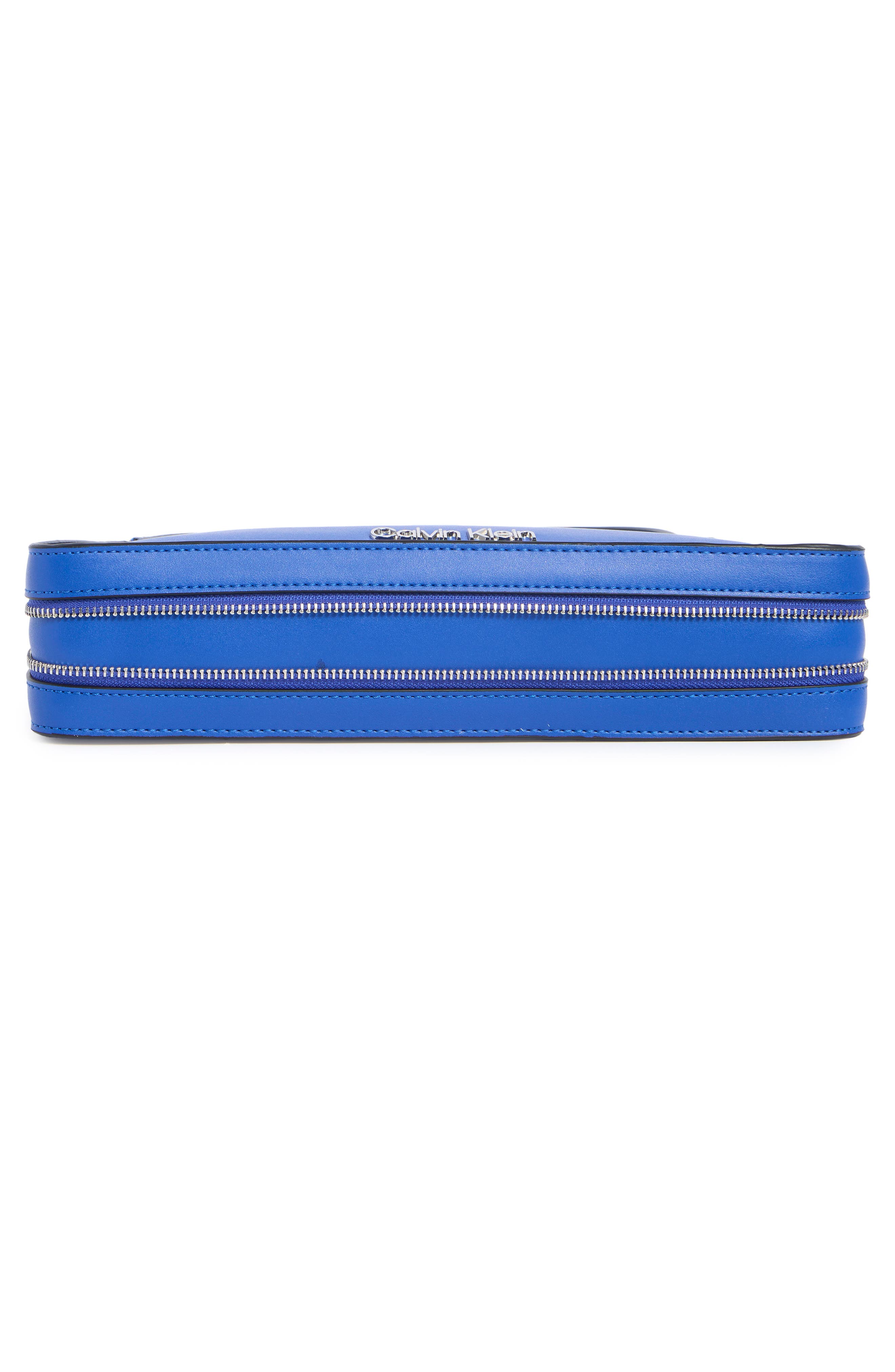 Kyren Faux Leather Shoulder Bag, Alternate, color, ATOMIC BLUE
