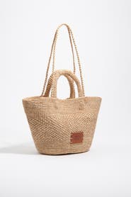 Bimba y Lola Large Raffia Bag