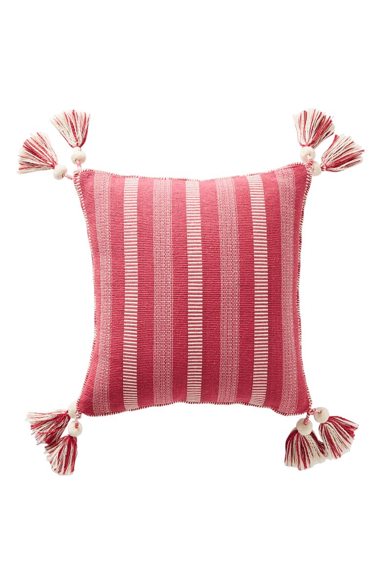 Anthropologie Home Anthropologie Ramona Stripe Tassel Accent Pillow, Alternate, color, 