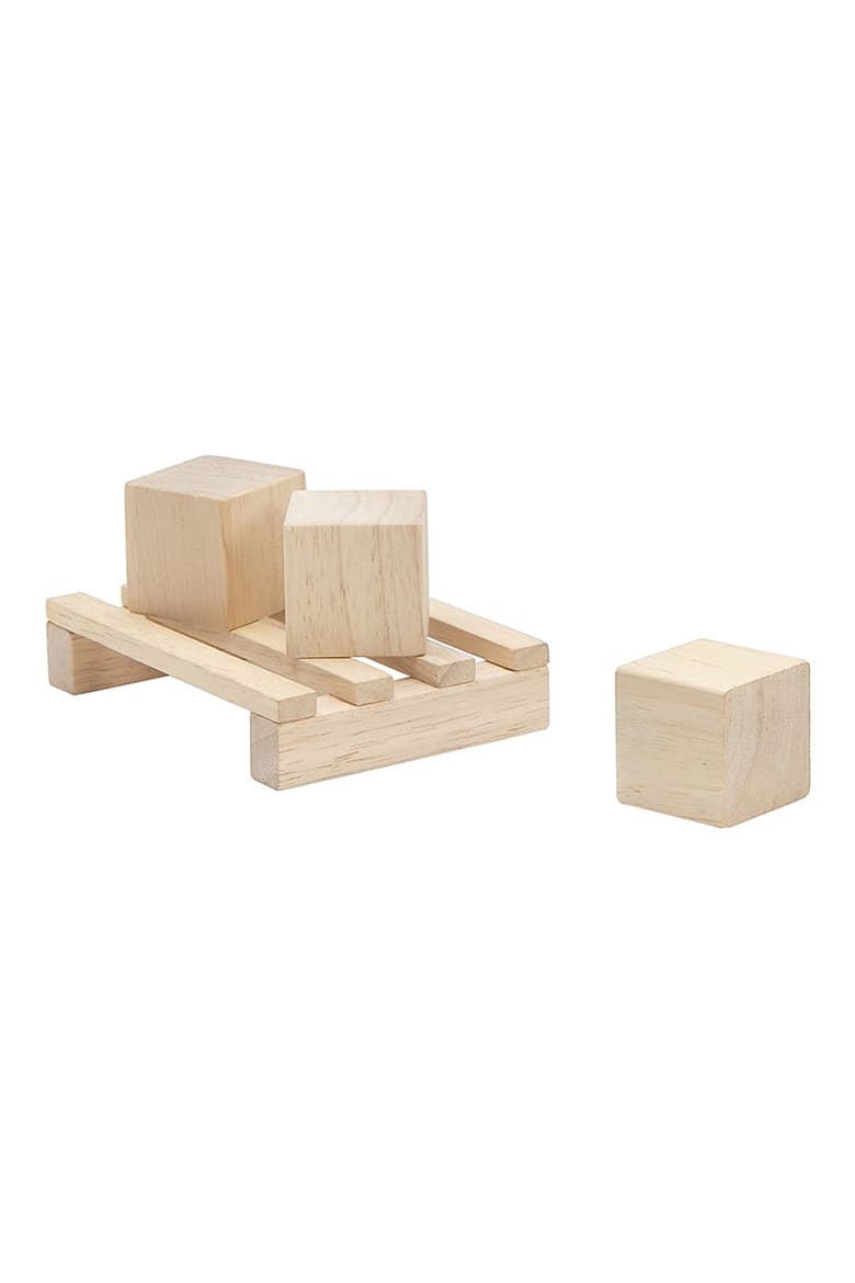 Wooden Forklift Toy, Alternate, color, NATURAL