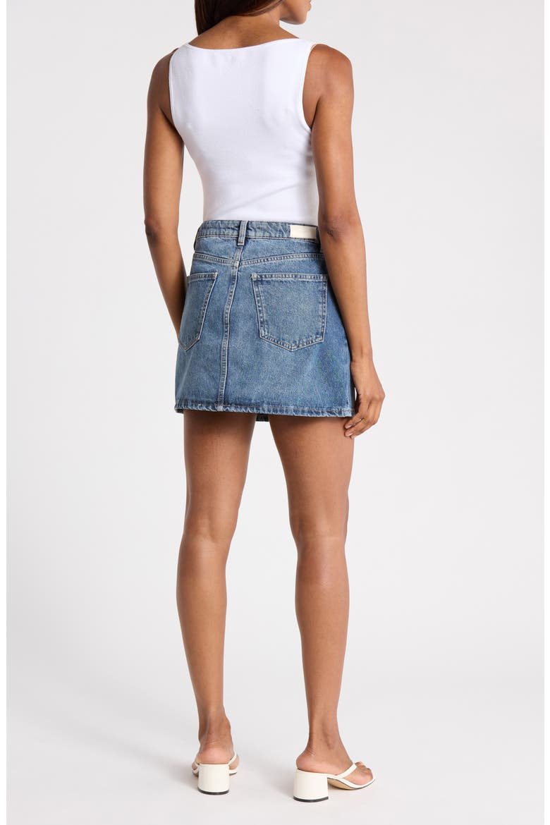 Alma Denim Skirt, Alternate, color, DELRAY