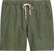 ALEX CRANE Bo Linen Drawstring Shorts