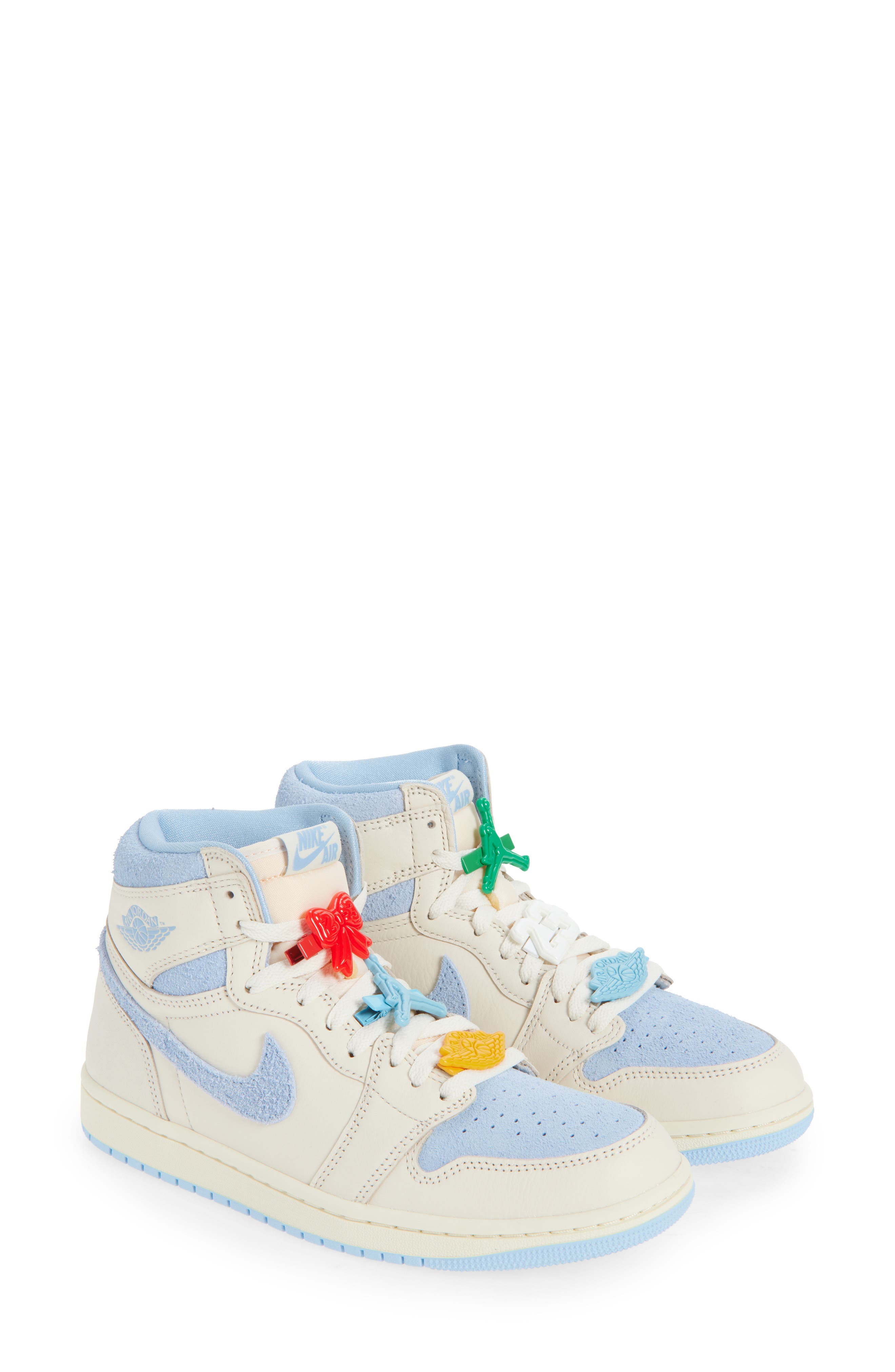 Jordan Air Jordan 1 Retro High Basketball Sneaker, Main, color, Pale Ivory/ Psychic Blue/ Milk