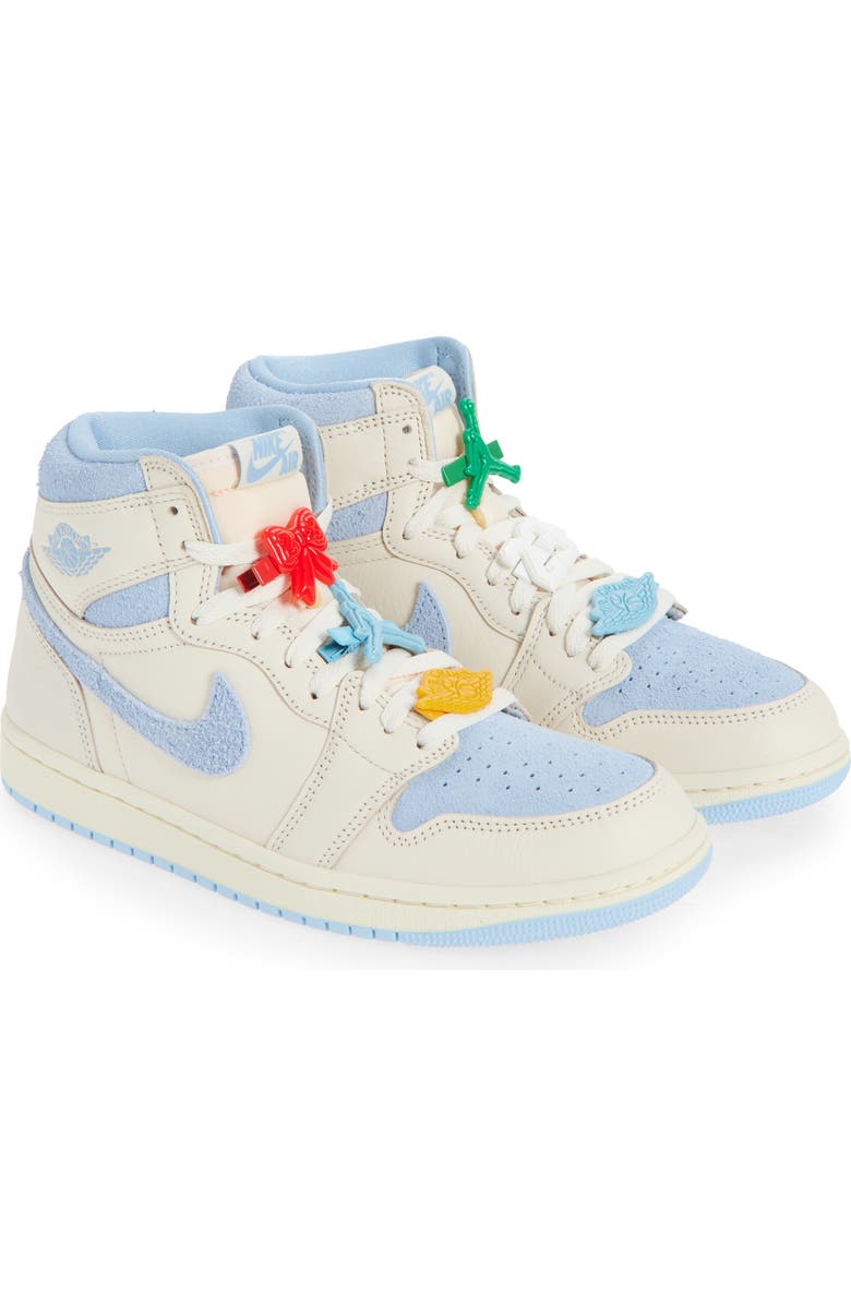Jordan Air Jordan 1 Retro High Basketball Sneaker, Main, color, Pale Ivory/ Psychic Blue/ Milk