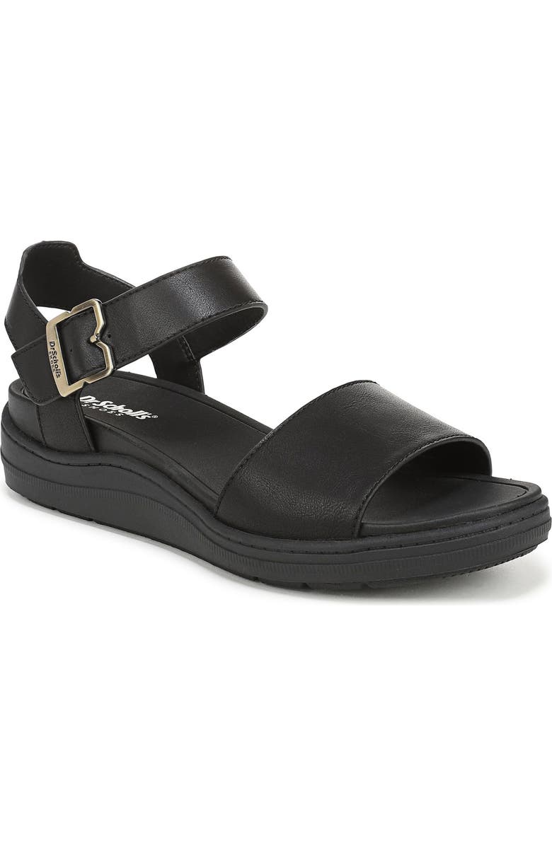 Dr. Scholl's Time Off Sky Ankle Strap Platform Sandal, Main, color, Black