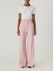 Rebecca Taylor Calvary Twill Wide Leg Trouser