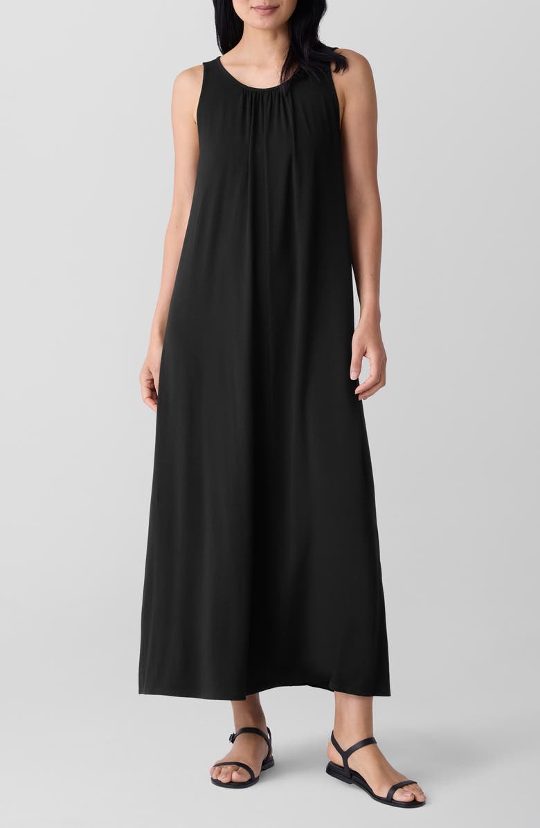 Eileen Fisher Sleeveless Jersey Maxi Dress, Main, color,