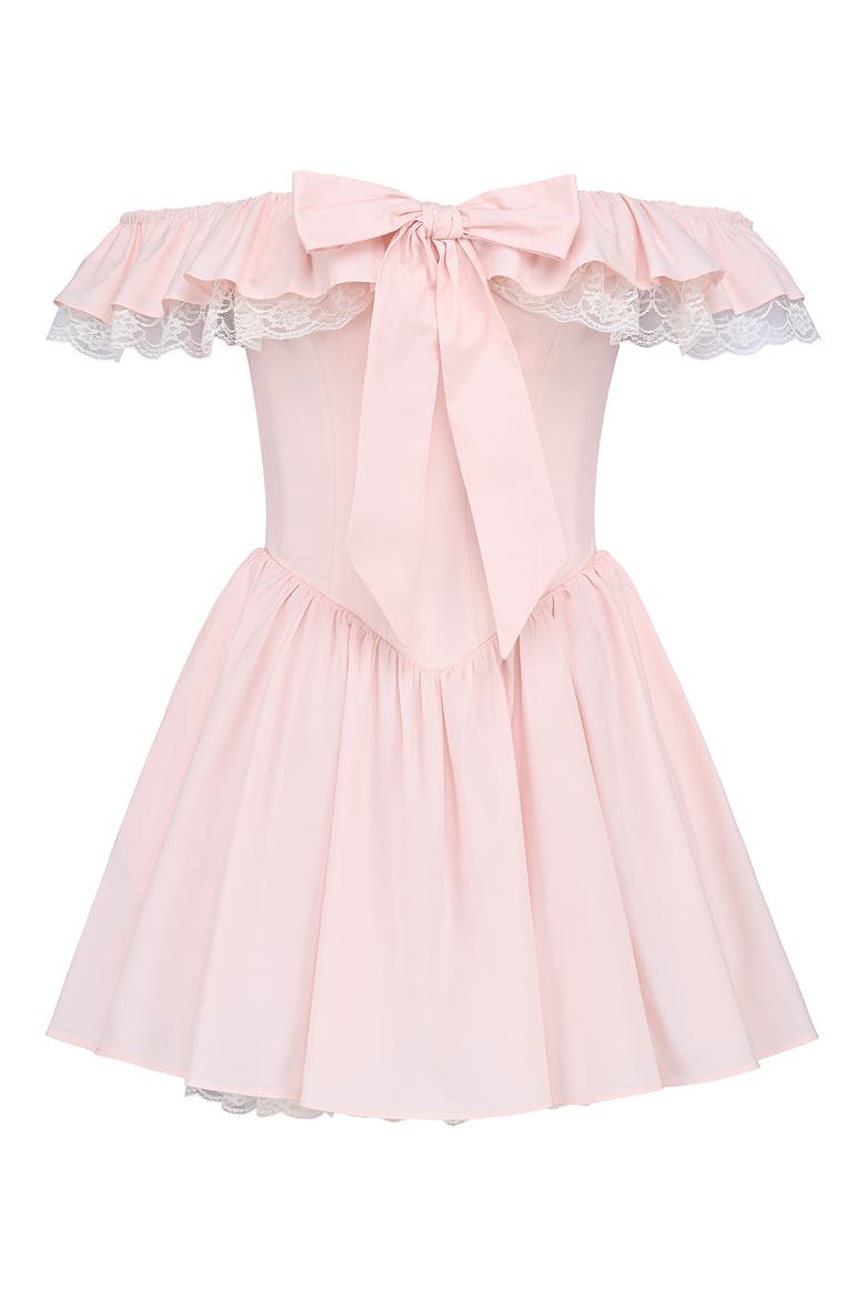 Jaide Off the Shoulder Minidress, Alternate, color, PINK