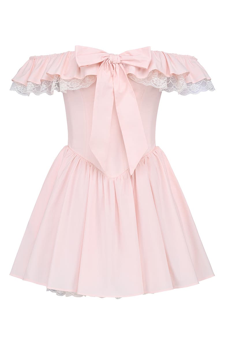 HOUSE OF CB Jaide Off the Shoulder Minidress, Alternate, color, Pink