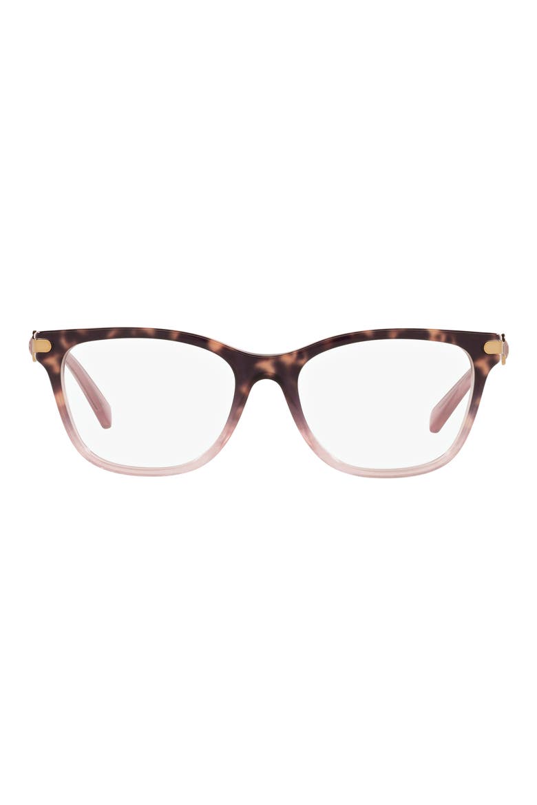 51mm Rectangular Optical Glasses, Main, color, TRANS MAUVE