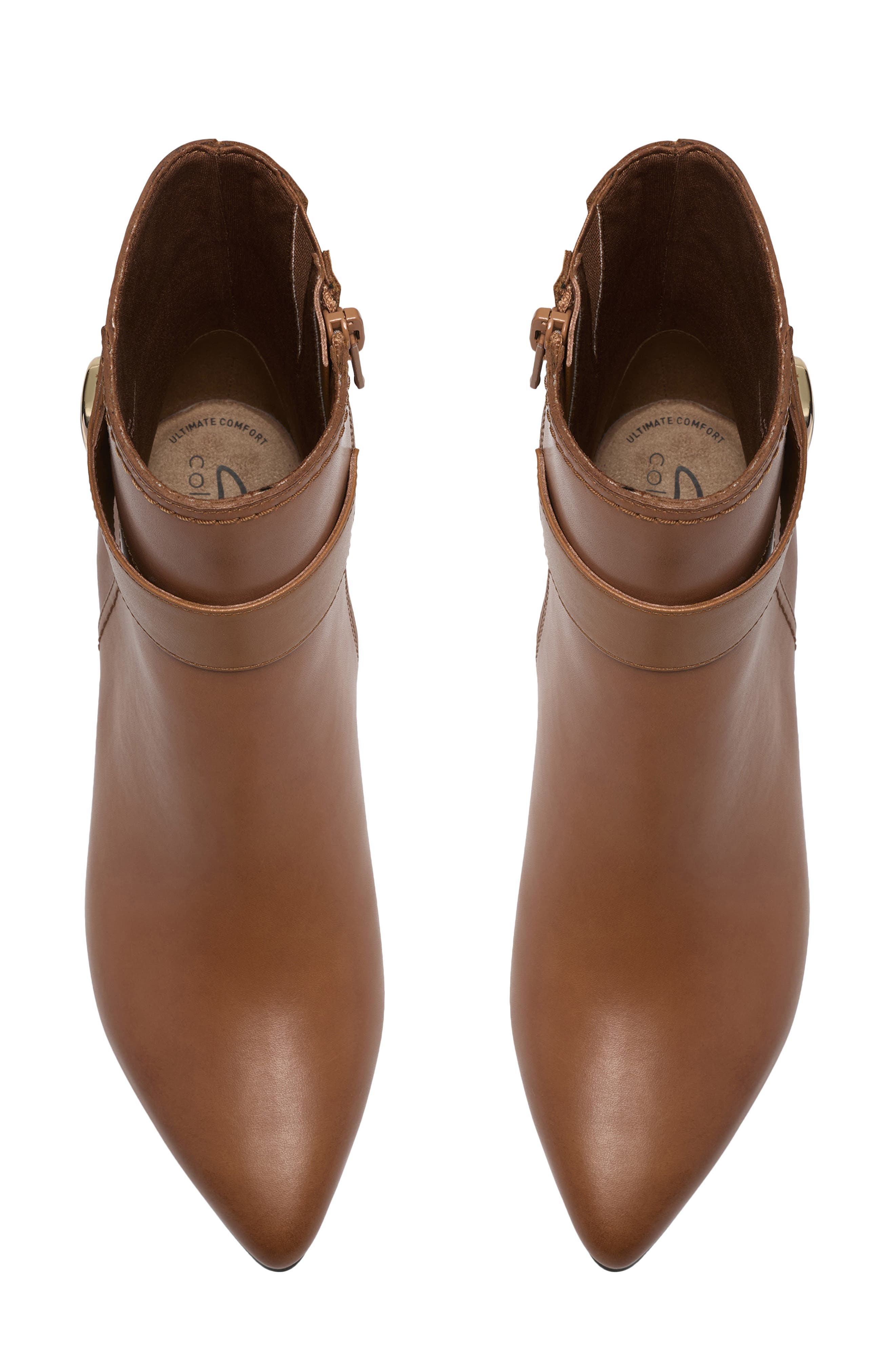 Tammitha Nora Leather Bootie, Alternate, color, TAN LEATHER