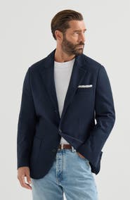 Brunello Cucinelli Cashmere jersey blazer with patch pockets