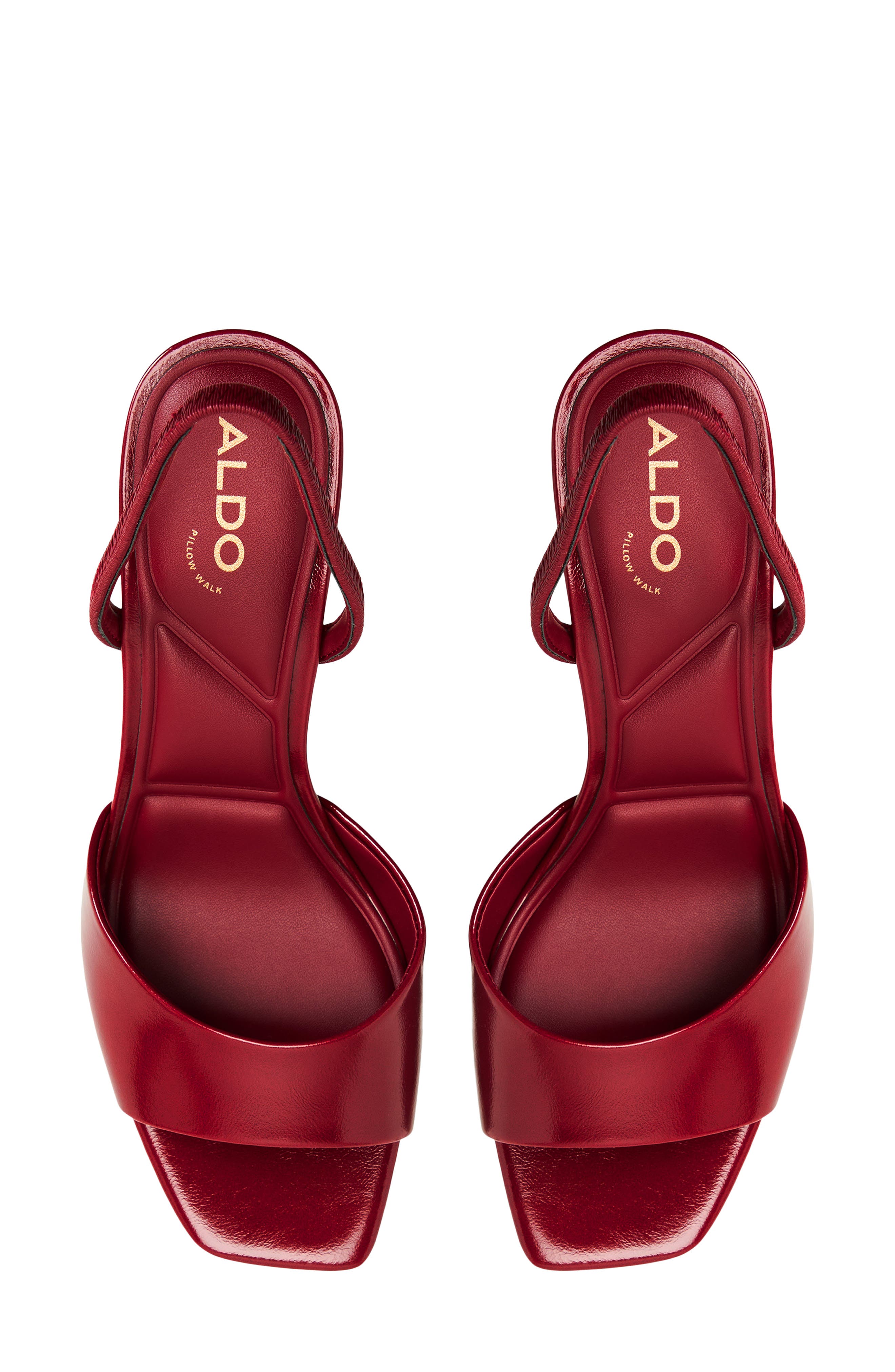 Andya Slingback Sandal, Alternate, color, DARK RED