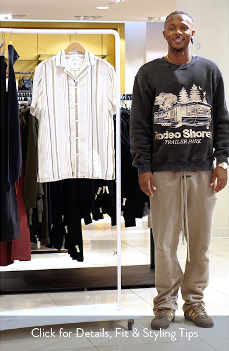 Stripe Linen Camp Shirt, sales video thumbnail